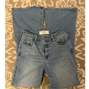 Hollister Women's Light Blue Denim Overalls